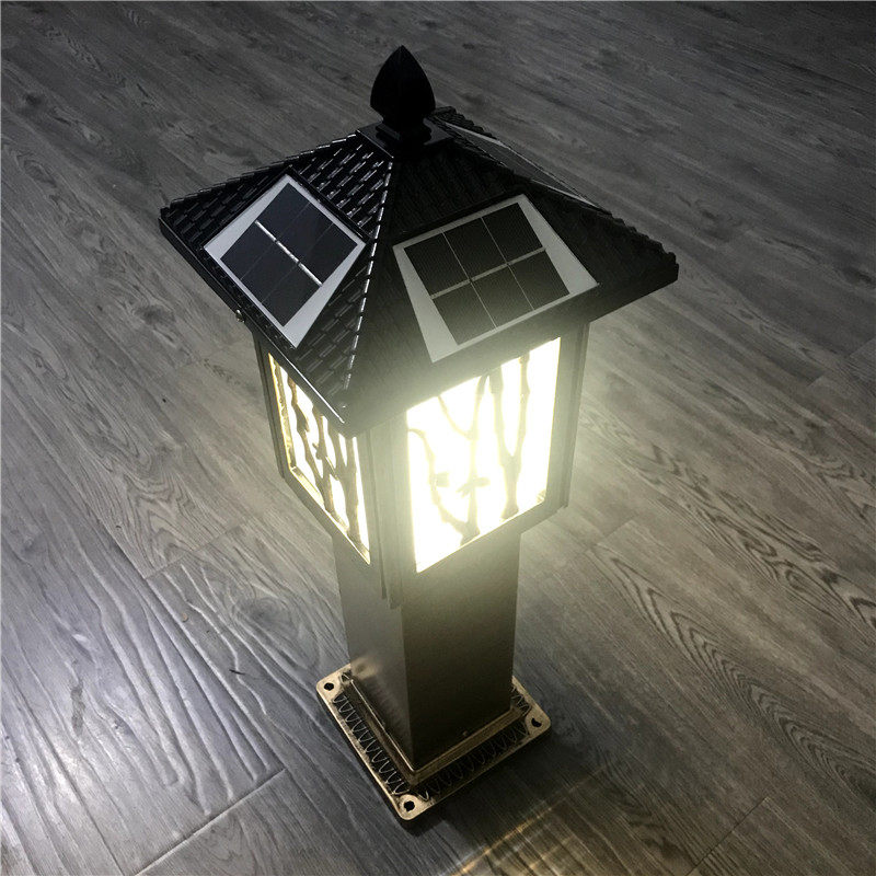 仿古太阳能草坪灯
